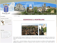 Tablet Screenshot of mairie-montblanc.fr